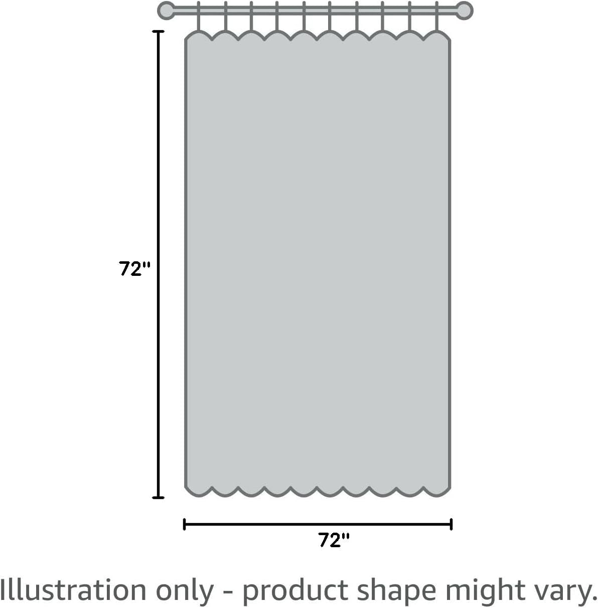 Night Sky Shower Curtain | Sequin Fabric Shimmery Color Block Design for Bathroom, 72" X 72", Grey and Purple